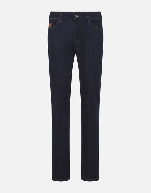 Etro メンズRomaコットンストレッチパンツ (デニム単品,ジーンズ