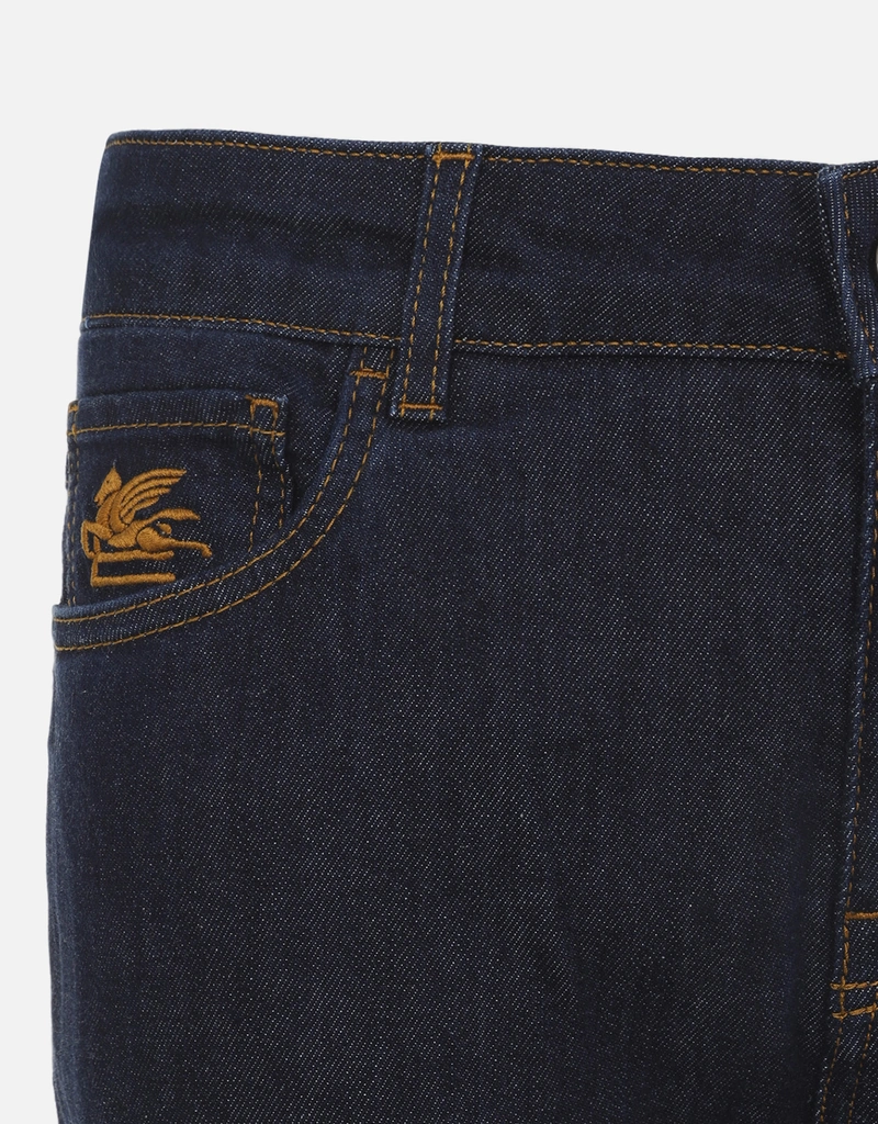 Etro メンズRomaコットンストレッチパンツ (デニム単品,ジーンズ