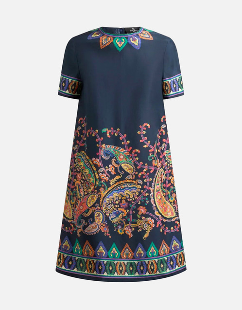 Etro シルクフローラルペイズリーミニチュニックドレス (すべての新品 Etro シルクフローラルペイズリーミニチュニックドレス (すべての新品