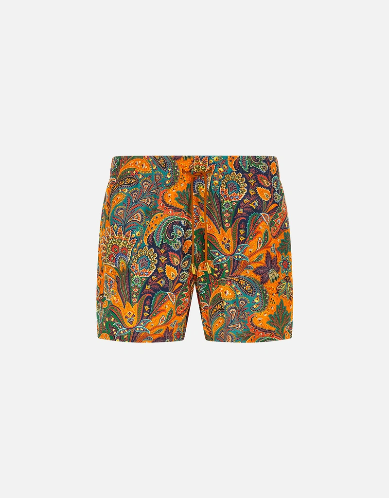 Etro メンズペイズリーフローラル水着 (すべての新品) IFCHIC.COM