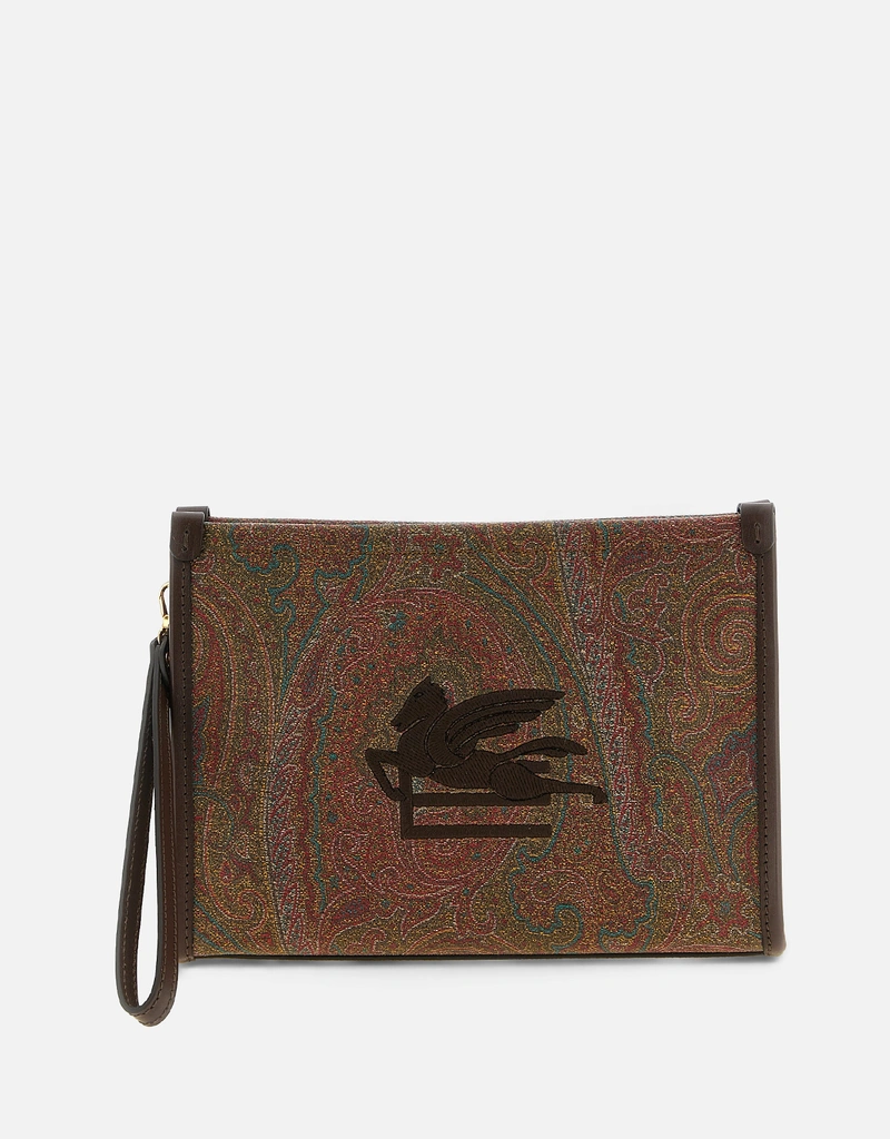 Etro 中型ペイズリー絎縫クラッチバッグ () IFCHIC.COM Etro 中型ペイズリー絎縫クラッチバッグ () IFCHIC.COM