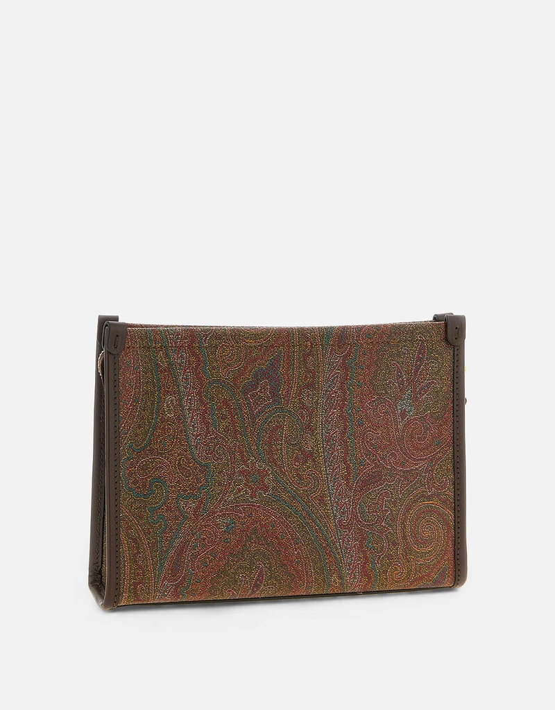 Etro 中型ペイズリー絎縫クラッチバッグ () IFCHIC.COM