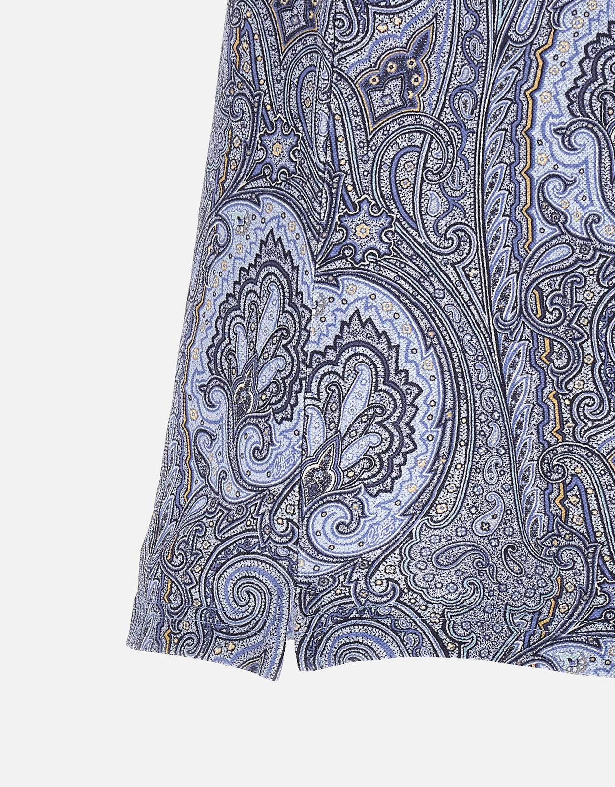Etro メンズ コットンピケ アルニカペイズリーポロシャツ (すべての