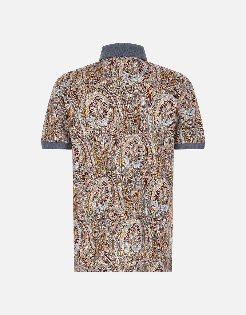Etro メンズアルニカコットンピケポロシャツ (すべての新品) IFCHIC.COM