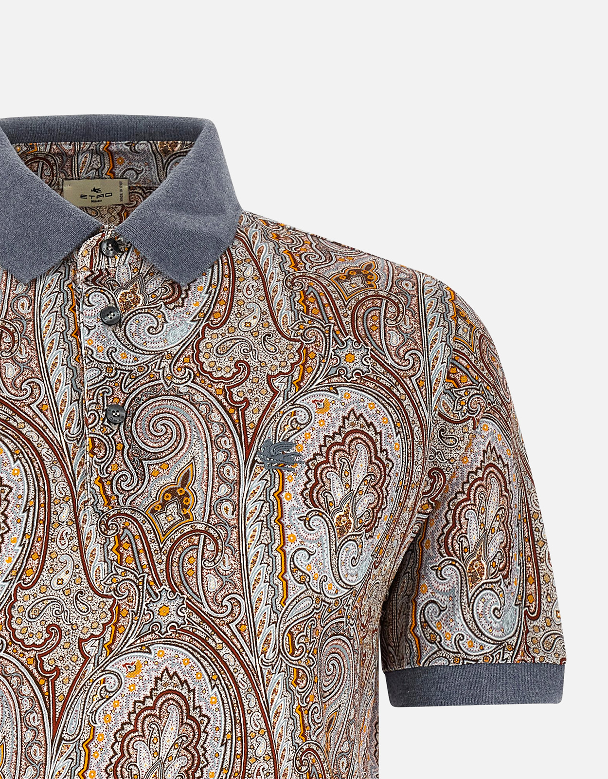 Etro メンズアルニカコットンピケポロシャツ (すべての新品) IFCHIC.COM