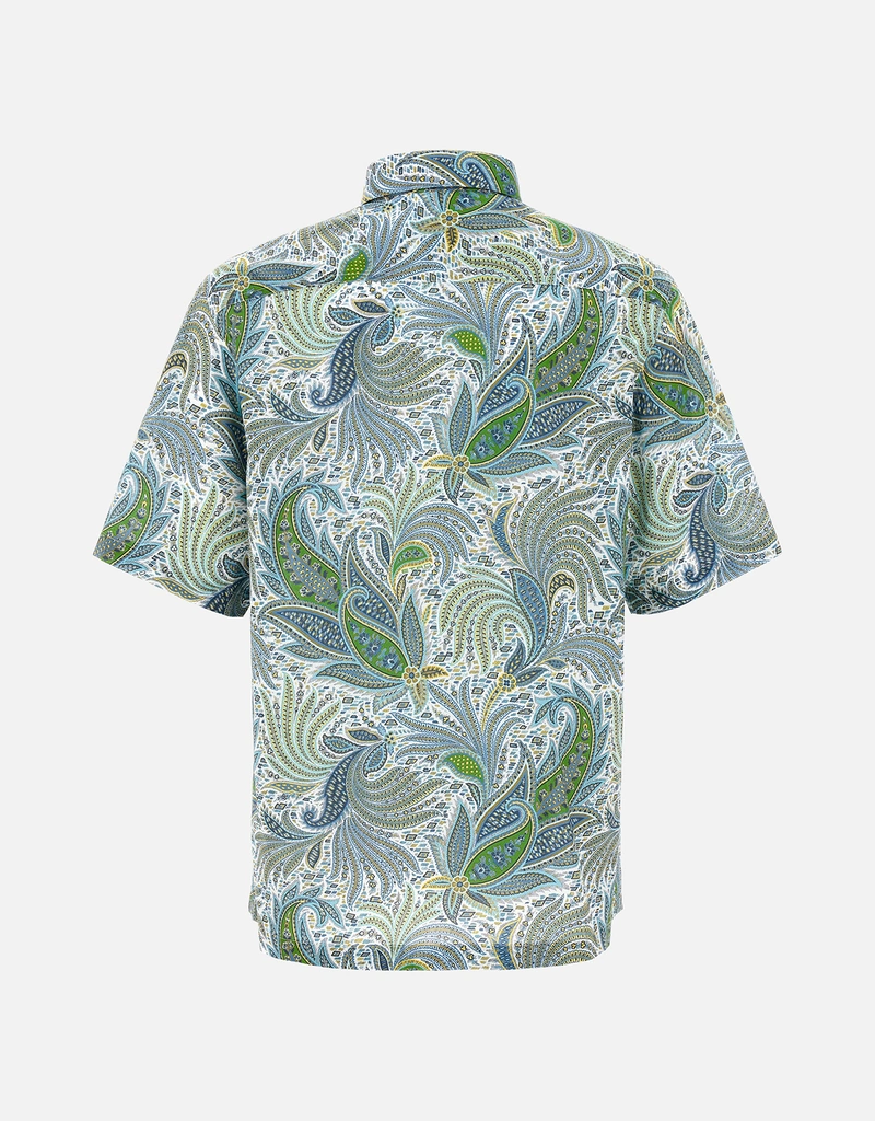 Etro メンズ Paisleyフラワーコットンオーバーサイズシャツ (すべての