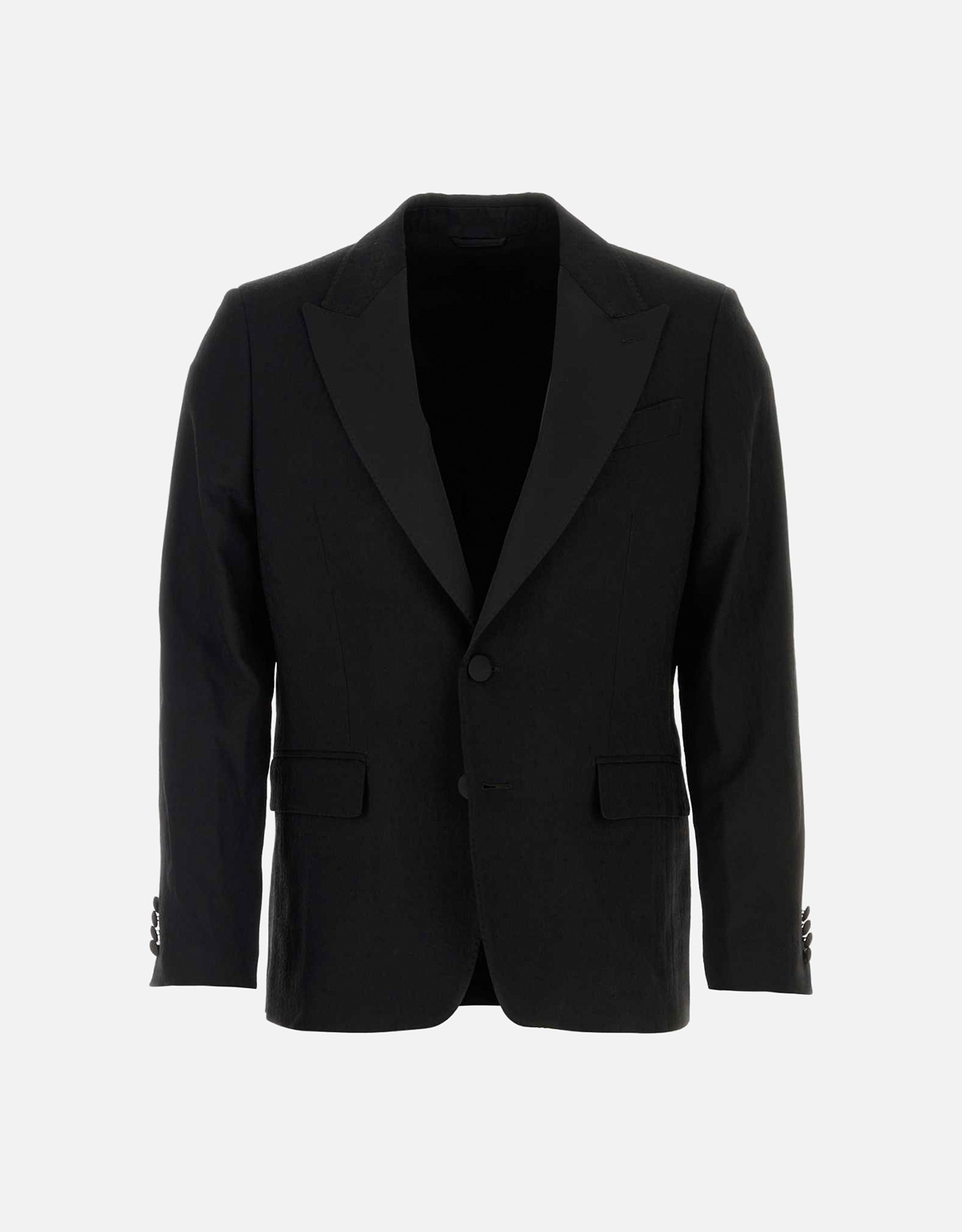 ETRO Etro Men's Black Stretch Wool Blazers - IT 48　エトロ メンズ ブラック ストレッチ ウール ブレザー - IT 48