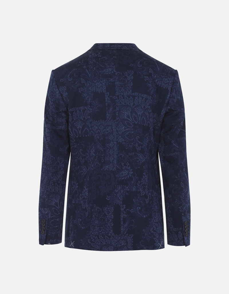 Etro メンズローマコットンジャカードフローラルレギュラーフィット