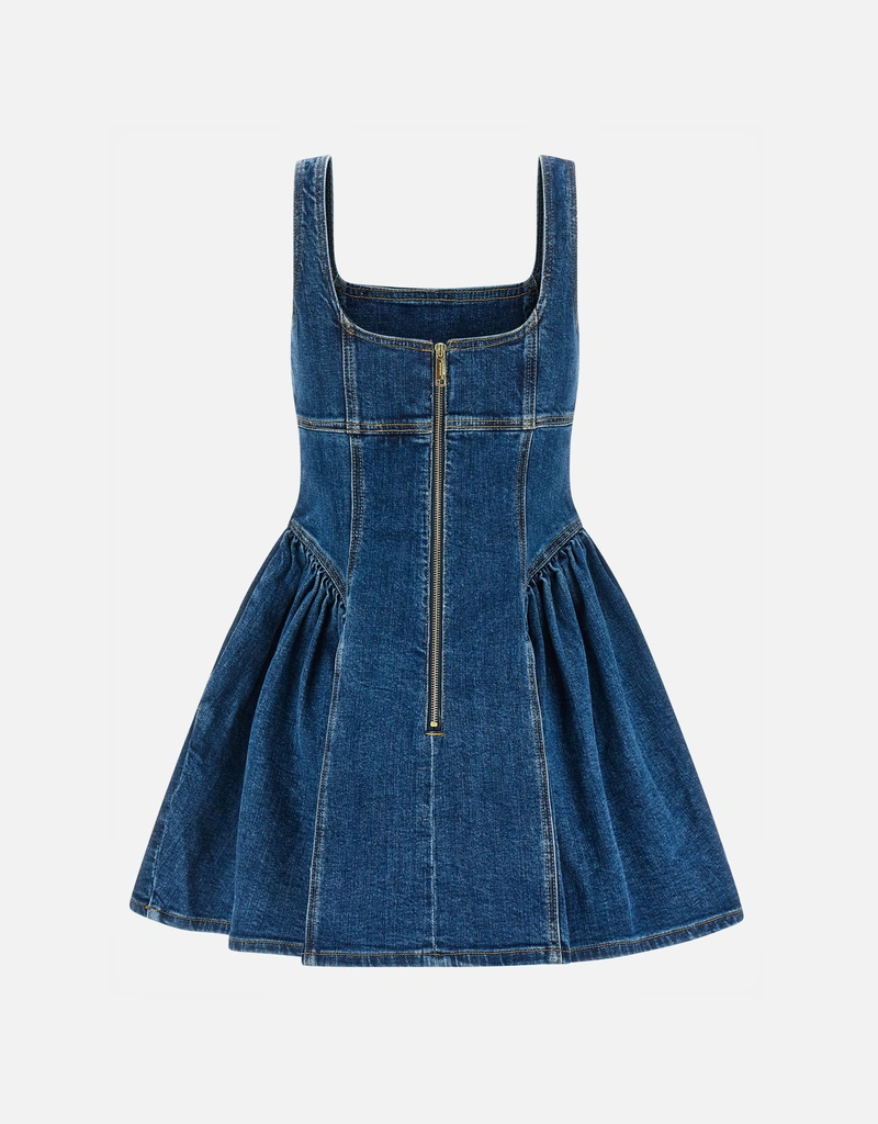 Self-Portrait デニムミニドレス (すべての新品) IFCHIC.COM