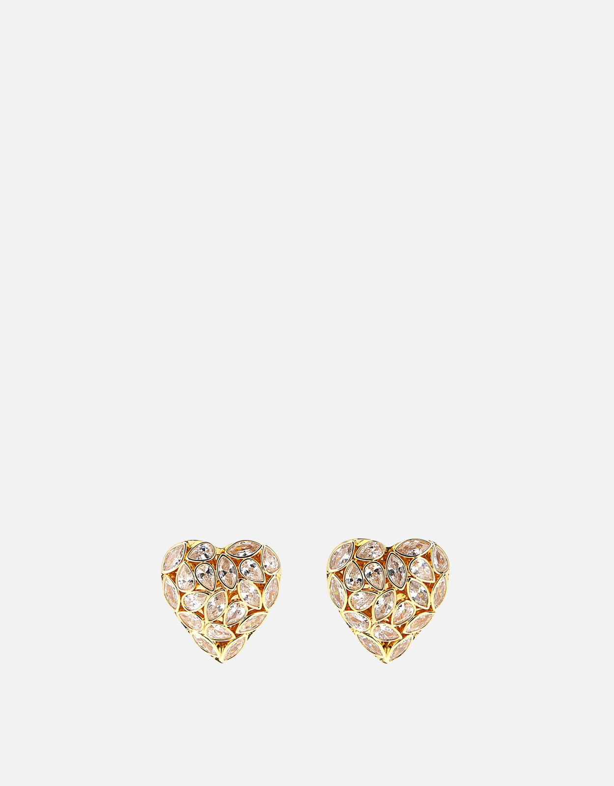 Self-Portrait Embellished Heart Earrings　セルフポートレート装飾ハートイヤリング Self-Portrait