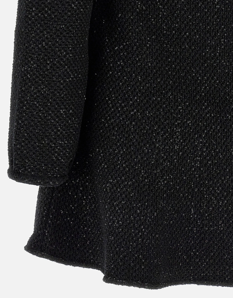 lace cover up knit dress Long Black Knit Dress Cover Up – Camaroha Sutra main image 0
