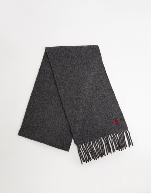 AMI Paris Unisex Ami de Coeur Wool Scarf (スカーフ) IFCHIC.COM