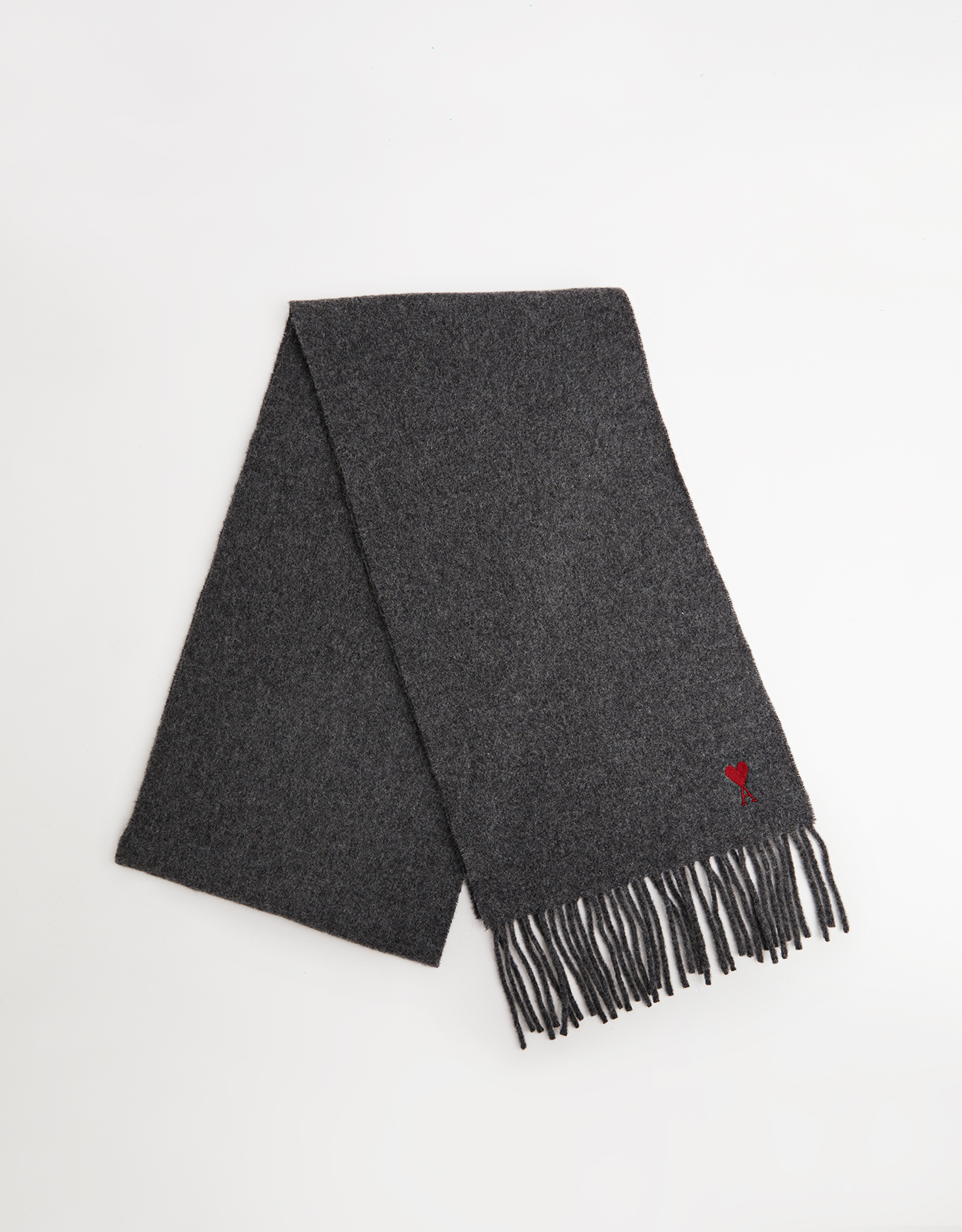 AMI Paris Unisex Ami de Coeur Wool Scarf (スカーフ) IFCHIC.COM