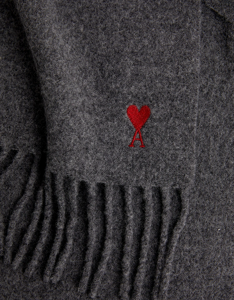 AMI Paris Unisex Ami de Coeur Wool Scarf (Scarves) IFCHIC.COM