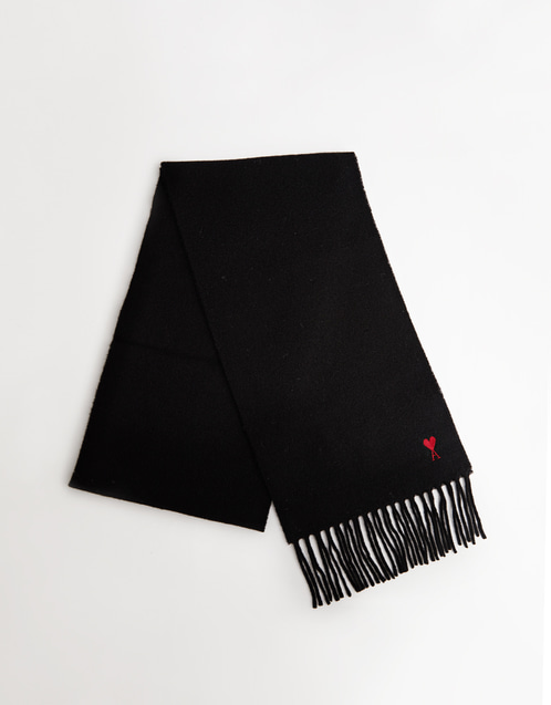 AMI Paris Unisex Ami de Coeur Wool Scarf (スカーフ) IFCHIC.COM