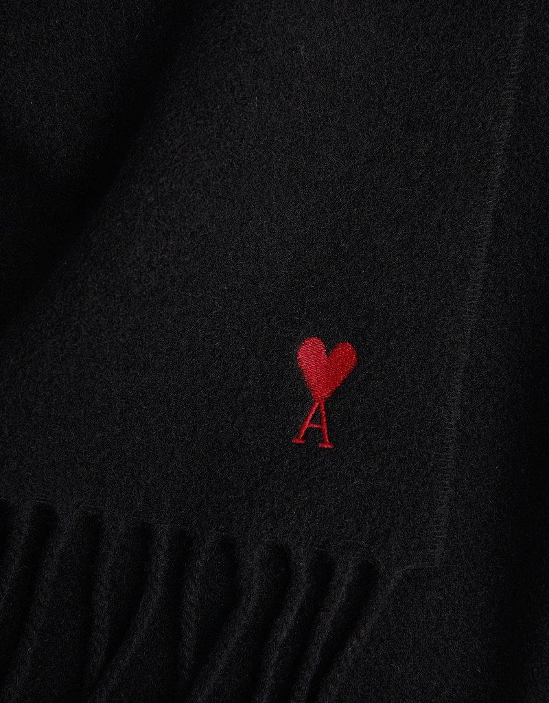 AMI Paris Unisex Ami de Coeur Wool Scarf (スカーフ) IFCHIC.COM