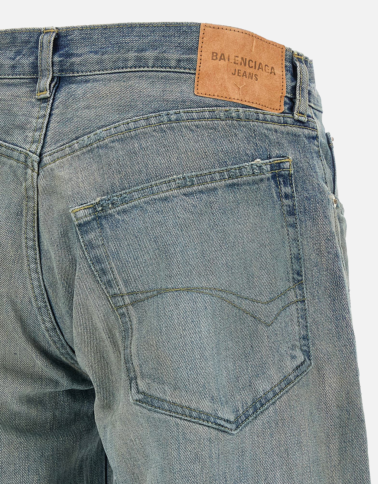 Balenciaga ワイドレッグバギーコットンデニムパンツ (すべての新品