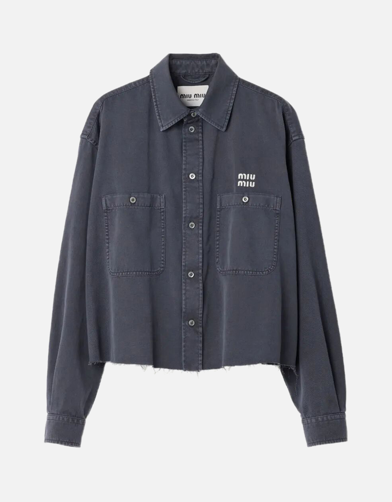 Miu Miu ライトデニムシャツ (すべての新品) IFCHIC.COM