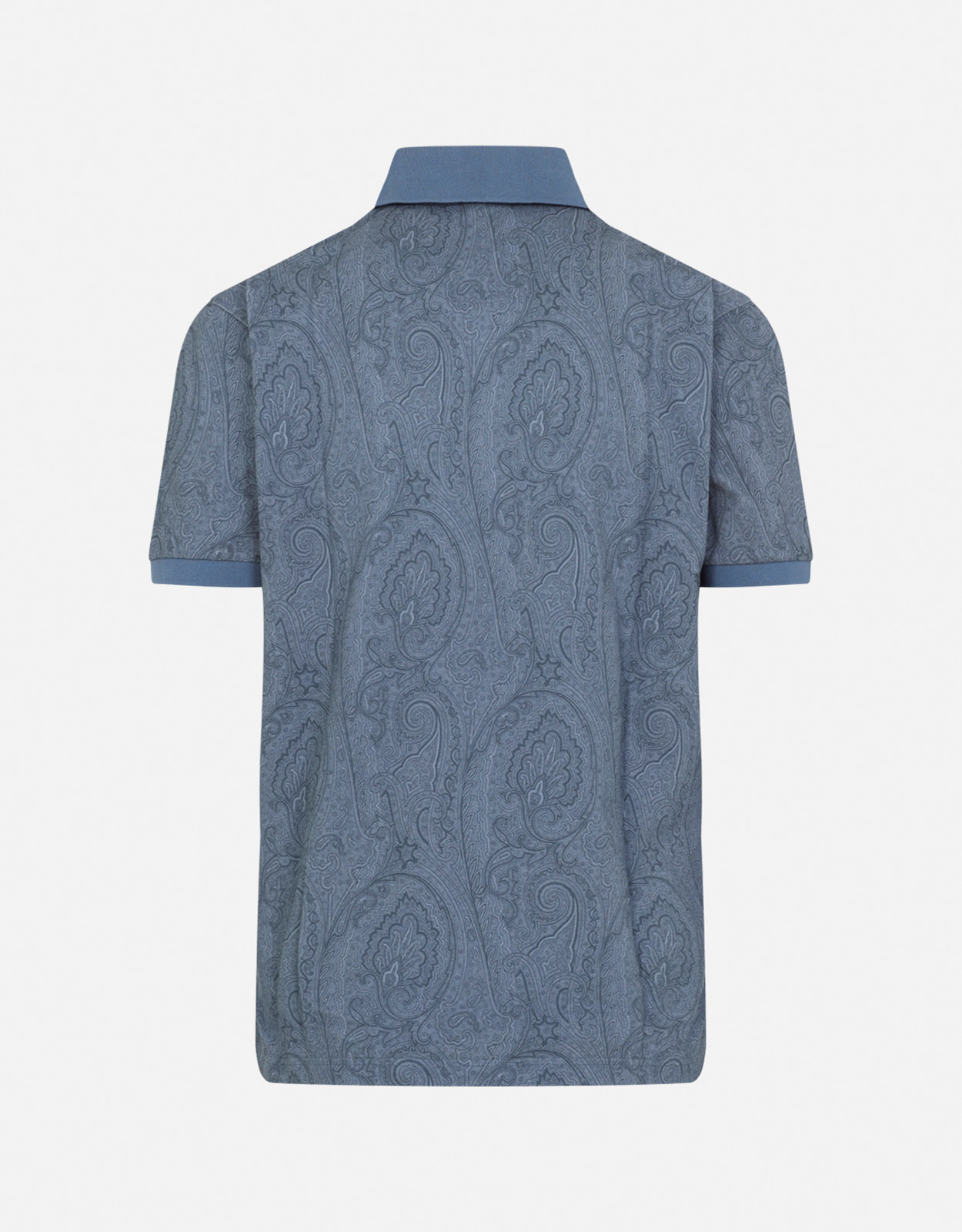 Etro メンズコットンポロシャツアーニカモチーフ付き (すべての新品