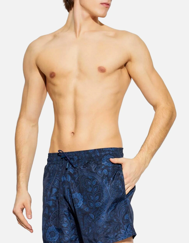 ETRO　総柄スイムショートパンツ　67250607M08N Etro メンズ Floral Paisley スイムショーツ (すべての新品) IFCHIC.COM