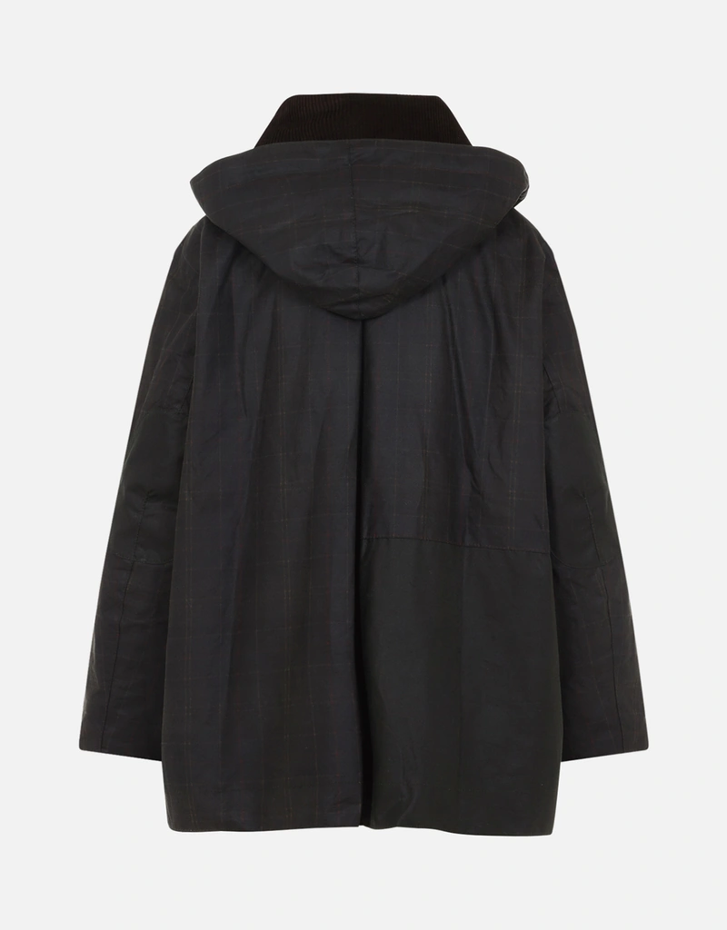 Barbour バーブールxガニー ワックスドコットンフーディダッフルコート
