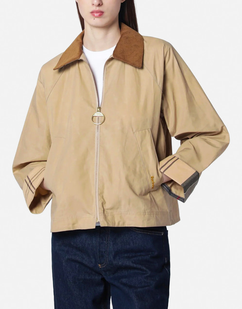【ほぼ新品】Barbour 2026 Catlin ジャケット ベージュ Barbour Catlin Casual Cotton Crop Jacket (All New In) IFCHIC.COM