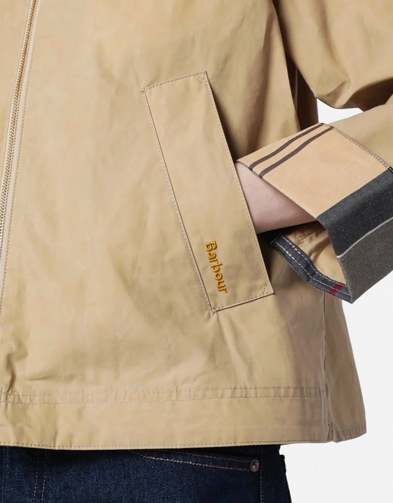Barbour Catlinカジュアルコットンクロップジャケット (すべての新品