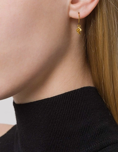 Mini Gold Vortex Hoop Earrings