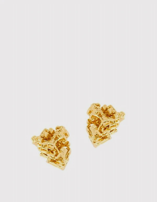 Coup De Coeur London Gold Vortex Stud Earrings