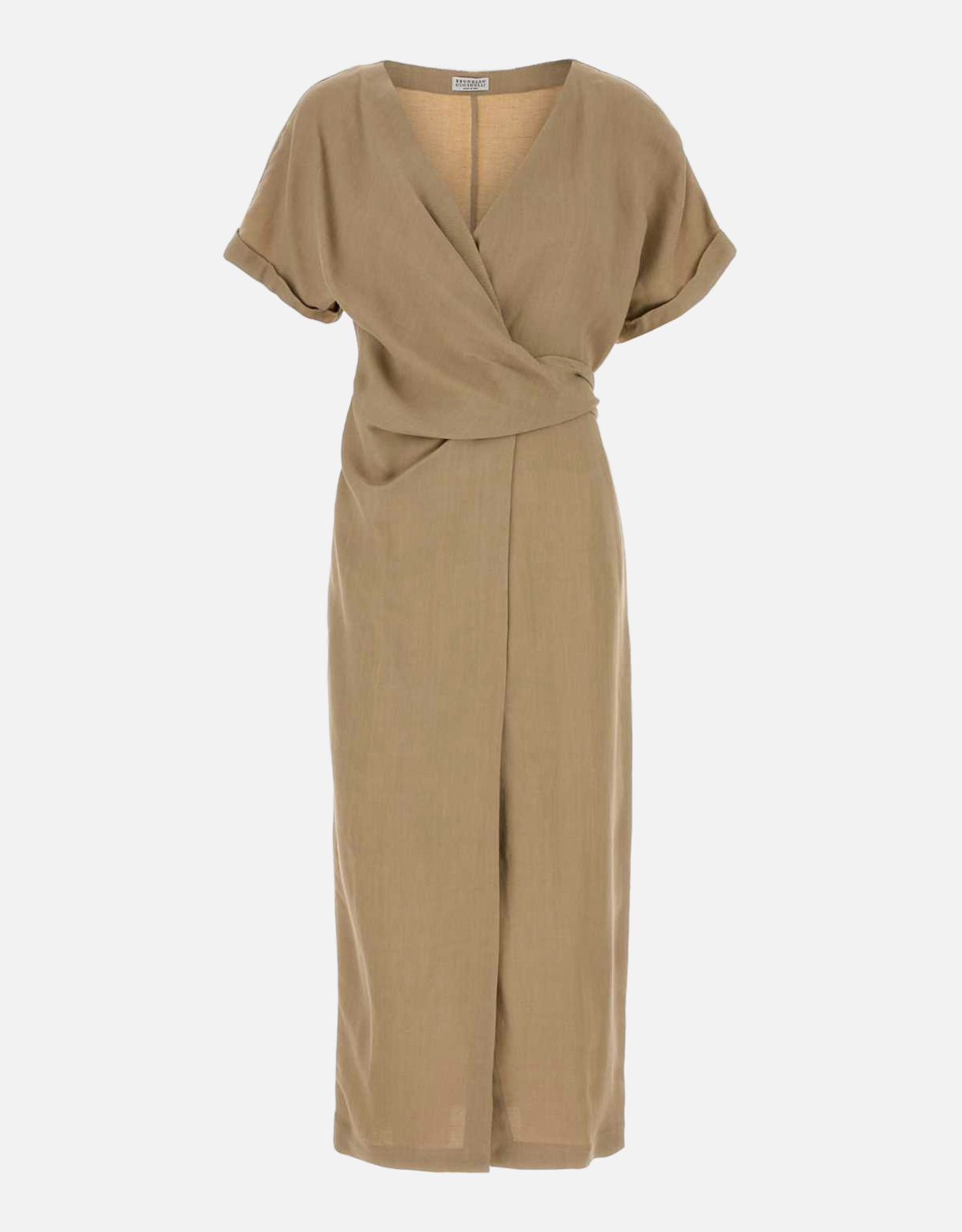 BRUNELLO CUCINELLI Brunello Cucinelli Cappuccino Jersey Midi Dress - S　ブルネロ クチネリ カプチーノ ジャージ ミディドレス - S