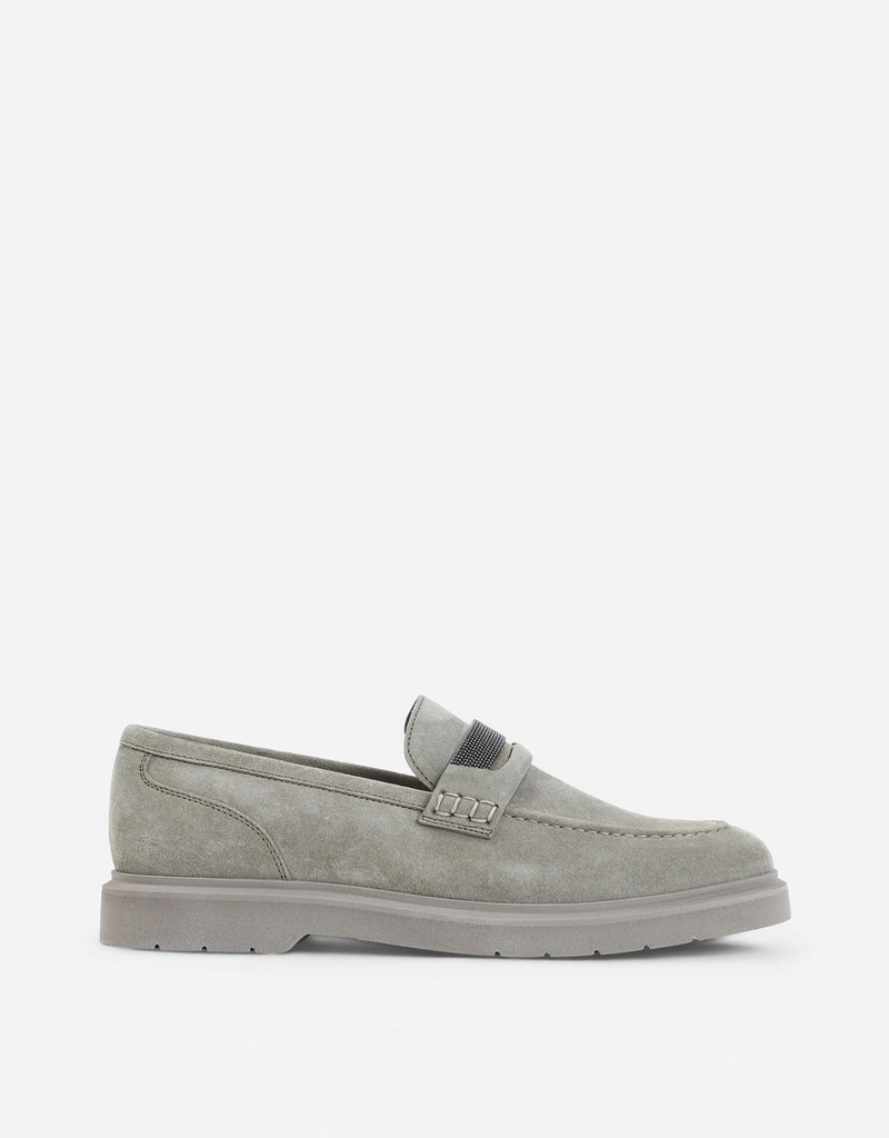 BRUNELLO CUCINELLI スエード ローファー Brunello Cucinelli スエードレザーローファー (すべての新品,シューズ
