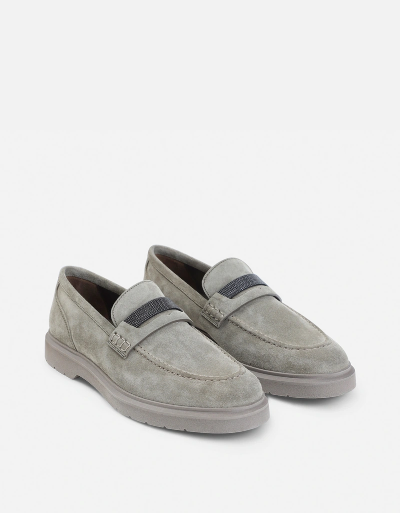 Brunello Cucinelli スエードレザーローファー (すべての新品,シューズ