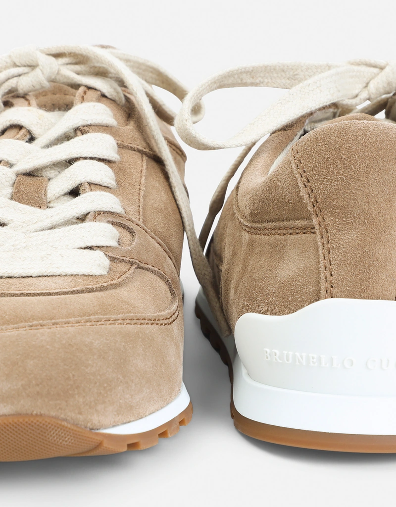 Brunello Cucinelli スリムスエードスニーカー (すべての新品,シューズ