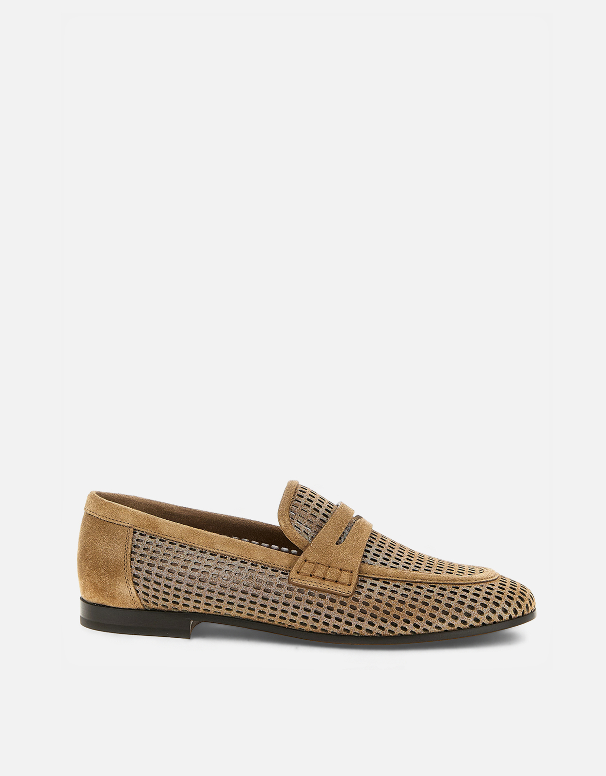 Brunello Cucinelli スパークリングネット カーフレザーローファー