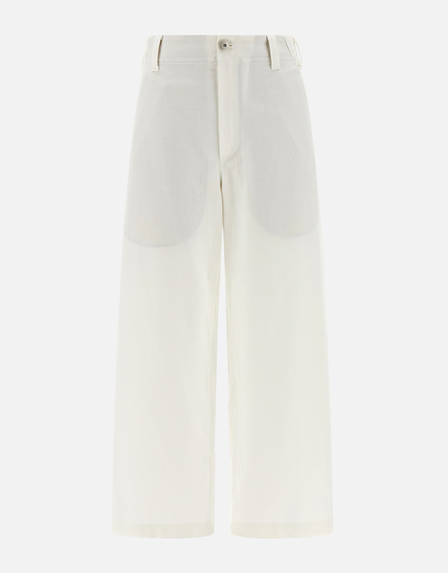 Brunello Cucinelli チノ クロップド コットン リネン ワイド