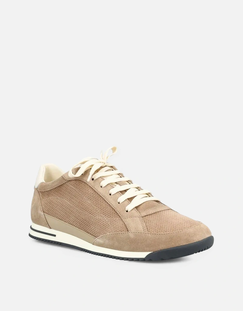 Brunello Cucinelli メンズ スエード レザーインサート スニーカー
