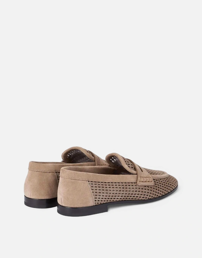 Brunello Cucinelli スパークリングネットレザーローファー (すべての 