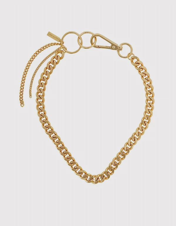 Coup De Coeur London Gold Hoop Link Chunky Chain Necklace