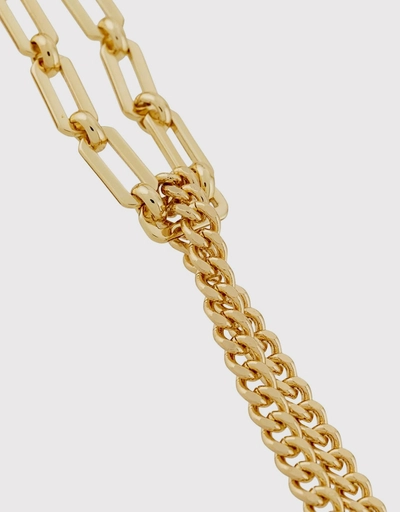 Gold Mixed Chain Necklace