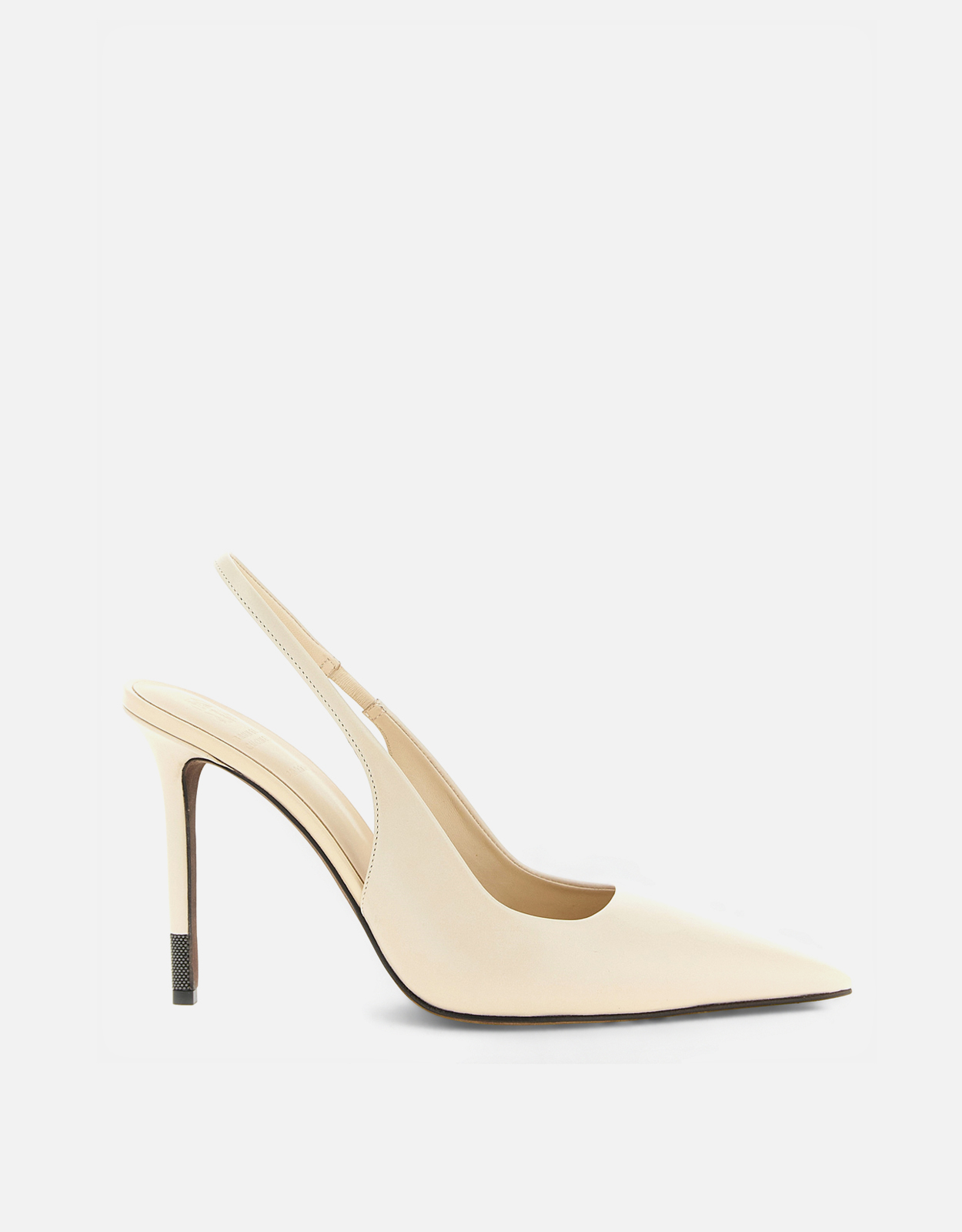 BRUNELLO CUCINELLI Brunello Cucinelli Leather Slingbacks with Monile Detail - EU 35　Brunello Cucinelli レザー スリングバック モニーレ ディテール付き - EU 35