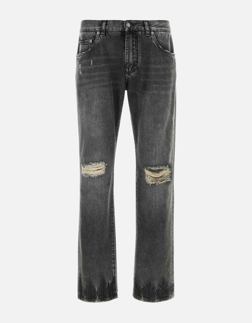 00s dolce&gabbana ITALIA l/s チャコール グレー Dolce & Gabbana Men's DENIM (All New In) IFCHIC.COM