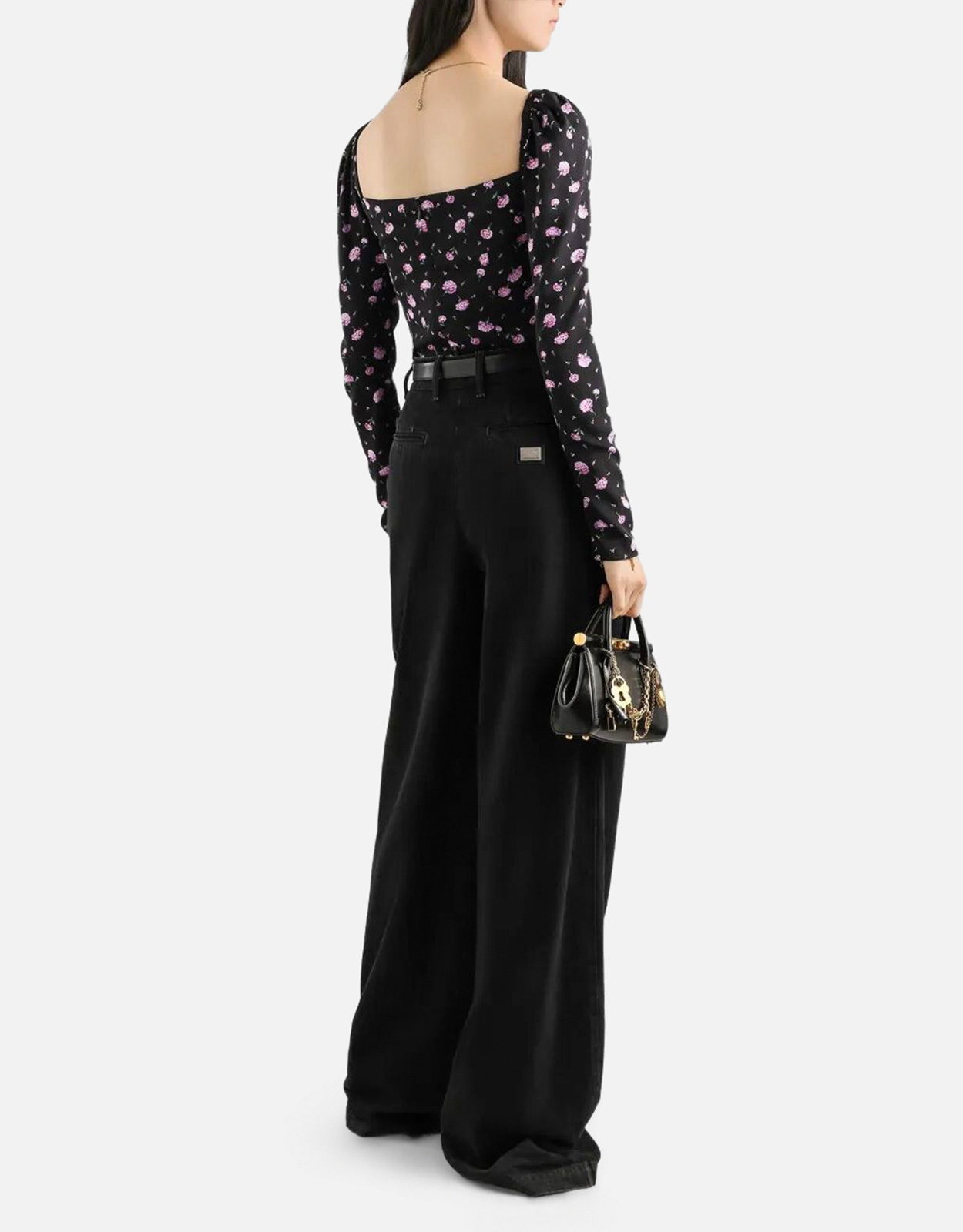 Dolce & Gabbana カーネーション柄シルクトップ (すべての新品) IFCHIC.COM