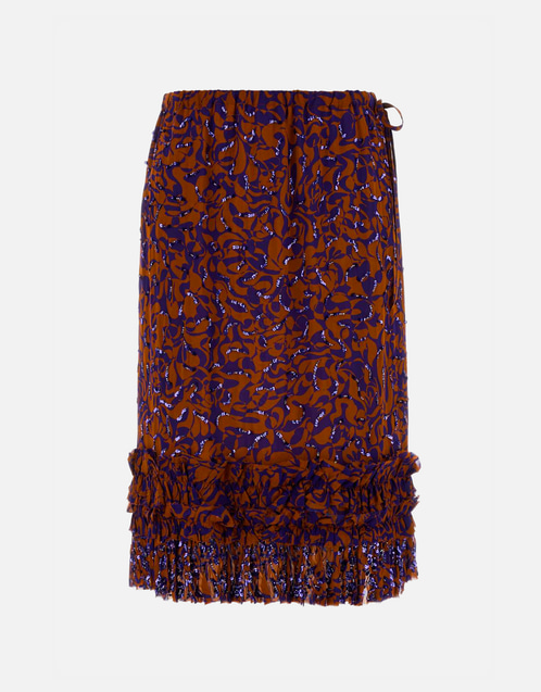 Dries Van Noten プリントビスコースScottsスカート (すべての新品