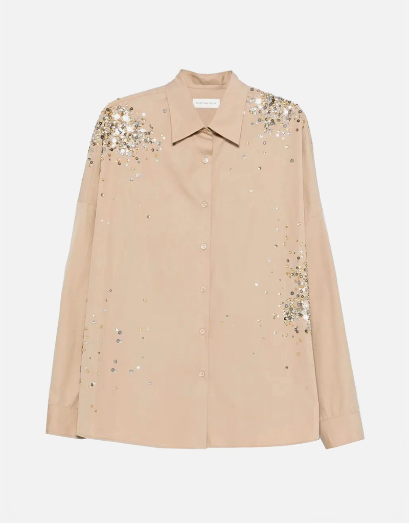 Dries Van Noten コットン刺繍シャツ (すべての新品) IFCHIC.COM