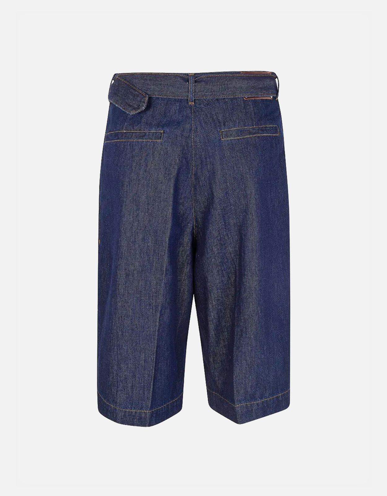 Dries Van Noten ベルト付きコットンショートパンツ (デニム単品