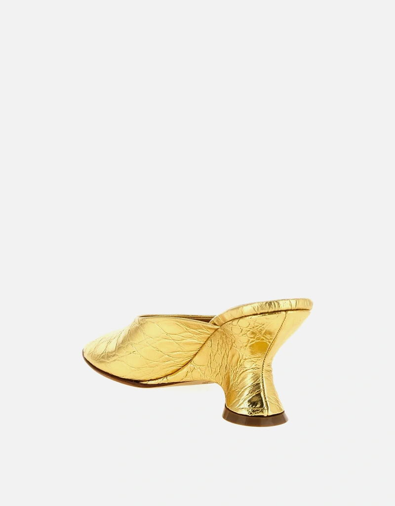 Dries Van Noten オープントゥカーフレザーミュール (すべての新品