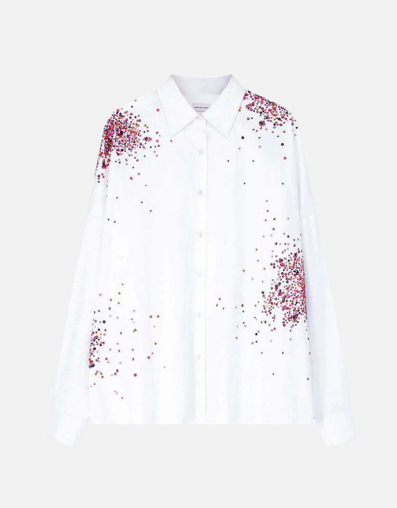 Dries Van Noten コットン刺繍シャツ (すべての新品) IFCHIC.COM
