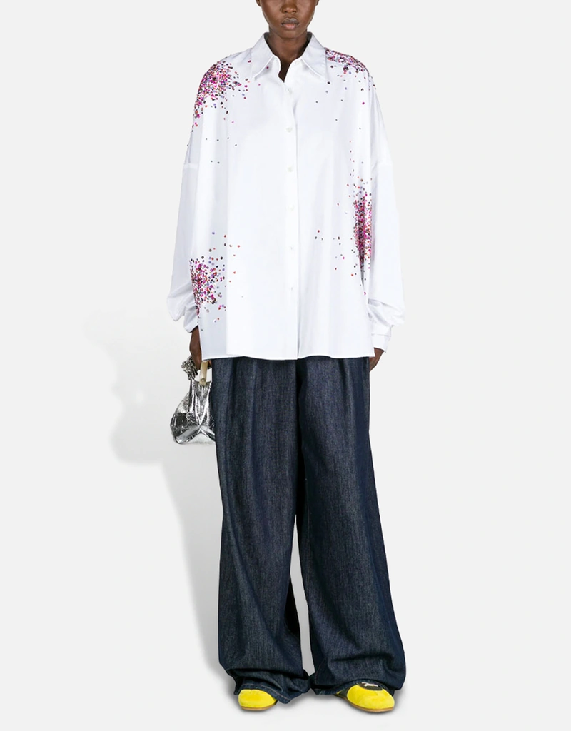 Dries Van Noten コットン刺繍シャツ (すべての新品) IFCHIC.COM