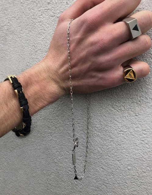 Gold Leather Buckle Bracelet