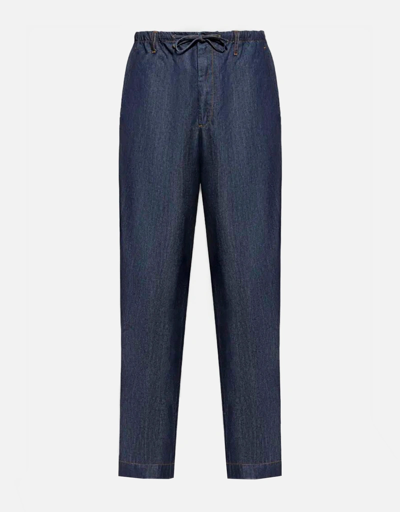 Dries Van Noten メンズ ペニー ロング コットン ジーンズ (すべての